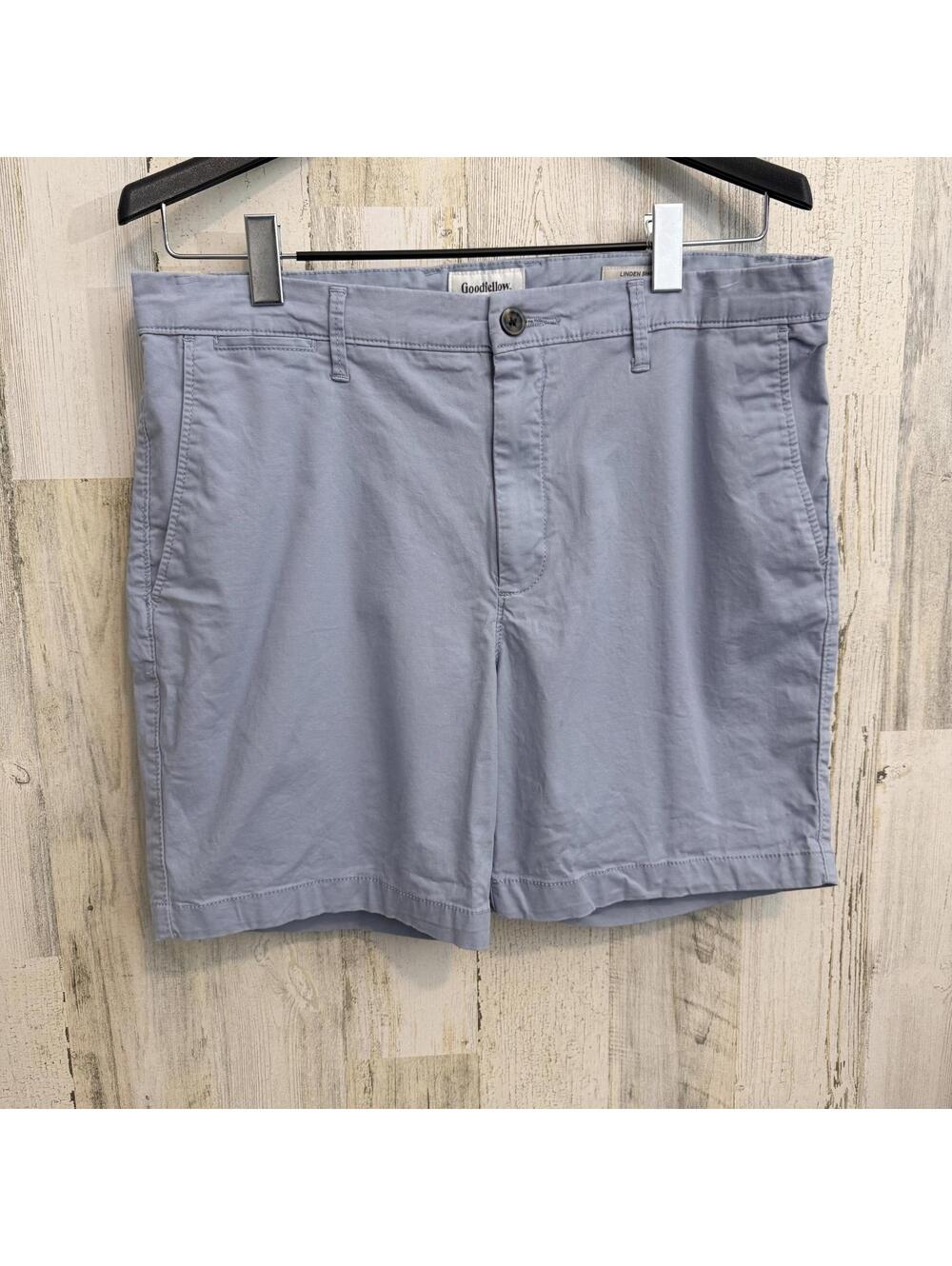 Goodfellow Men’s Size 34 Stretch Chino Shorts Blue Casual Summer
